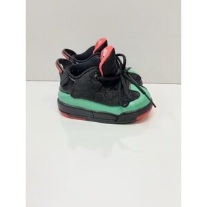 Nike Jordan Dub Zero GT Black‎ Leather Infrared 23 Verde 725744-035 Youth 5c